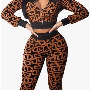 2 Piece Outfits Sweatsuit Set